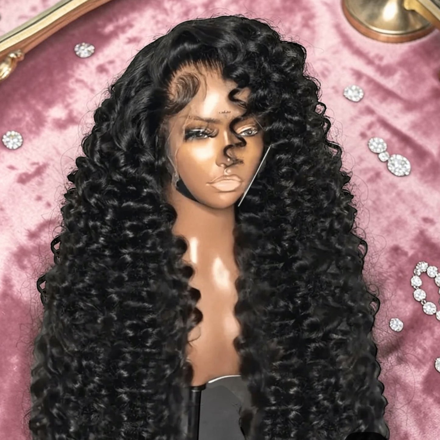 Dollhouse Lux 1B Loose Wave 30” – 200% Density – 13x6 – 100%  Virgin Pre-Plucked Human Hair